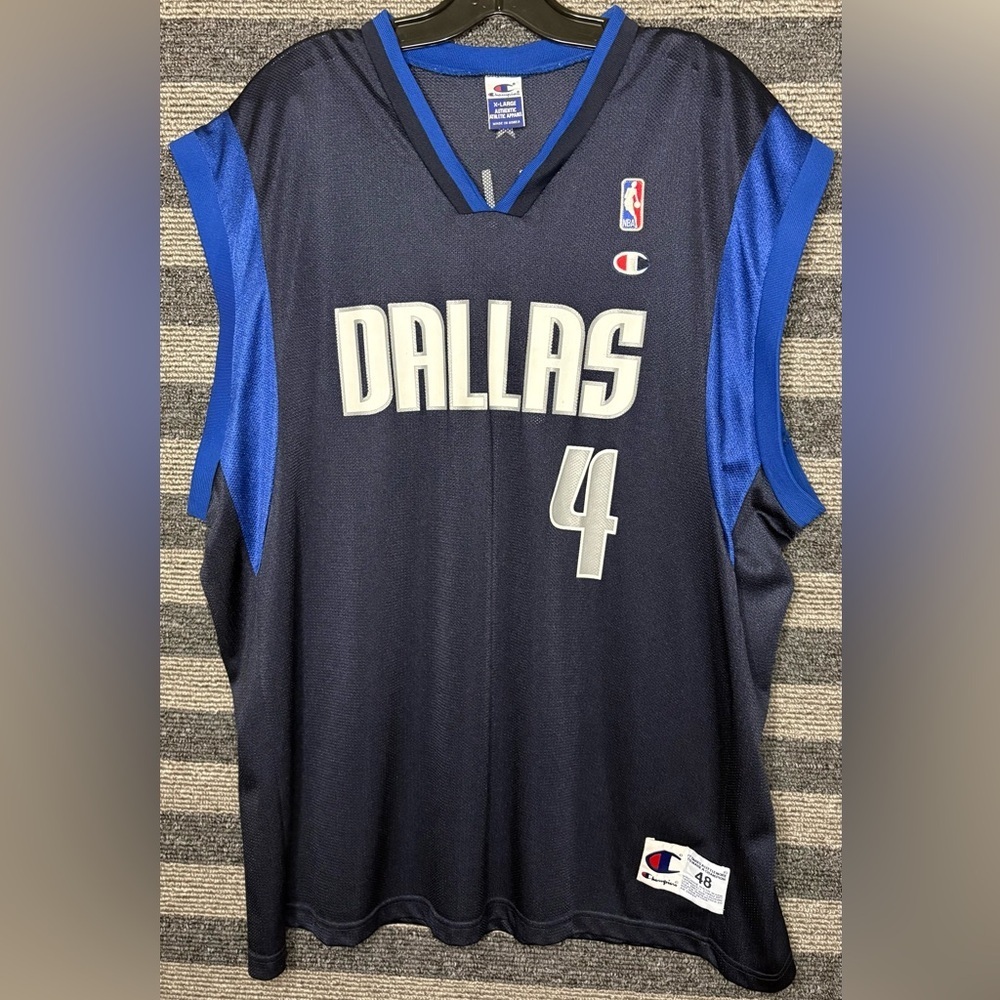 Vintage 90’s Champion Michael Finley Dallas Mavericks NBA Basketball Jersey XL